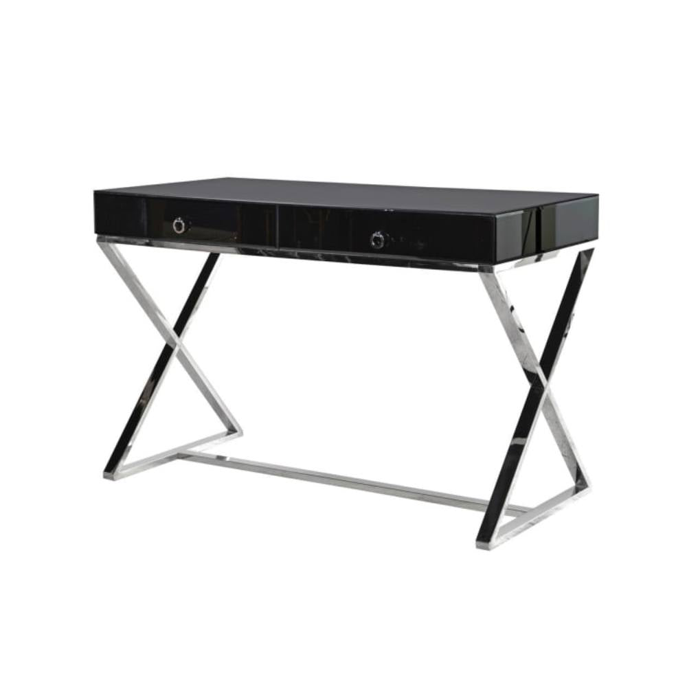 Florentine Silver and Black Dressing Table Pod Furniture Ireland