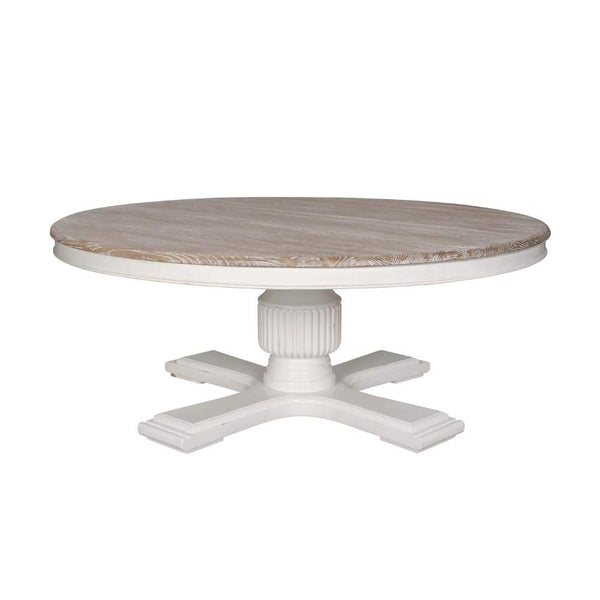 Sienna Round Dining Table 140cm 4-6 Seater in White