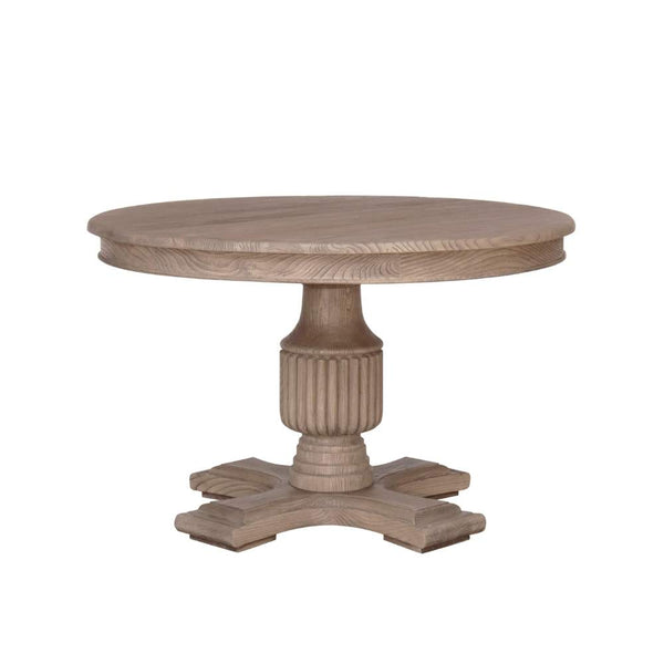 Sienna Round Dining Table 120cm 4 Seater in Brown