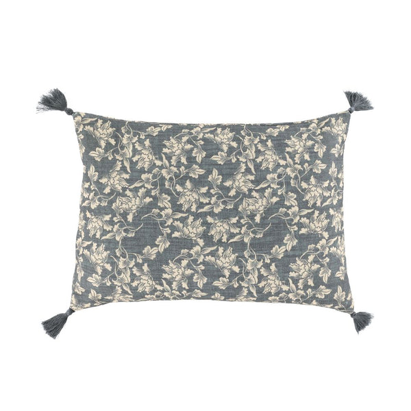 Midnight and Sand Tassel Cushion