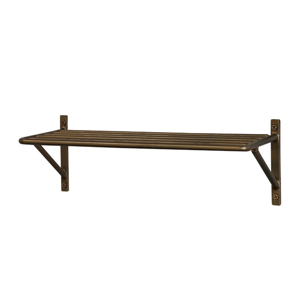 Antique Brass Shelf w. Grooves