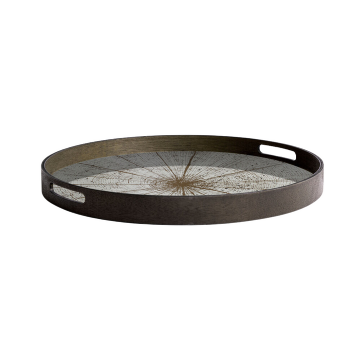 ethnicraft slice mirror round tray s
