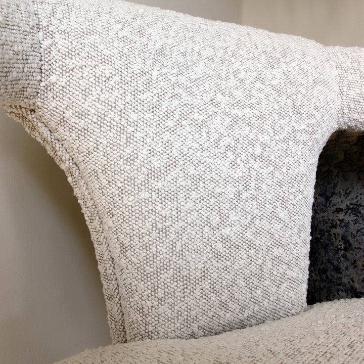 claire boucle dining chair