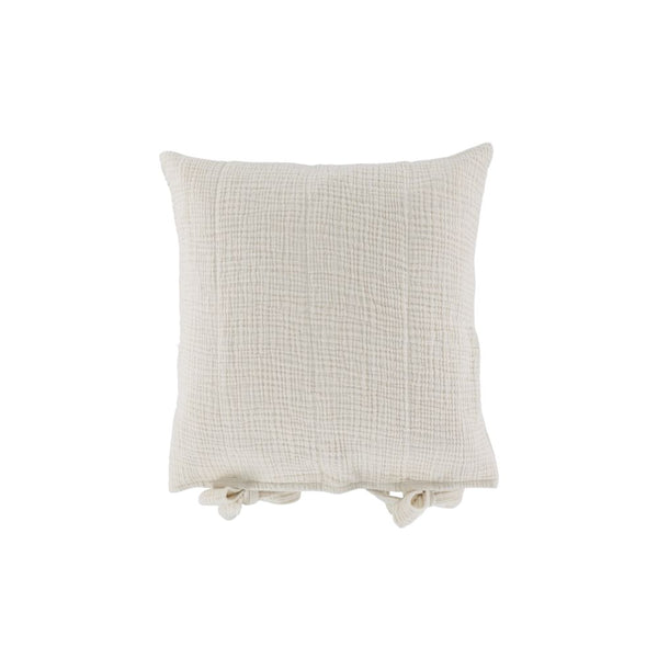 Cream Tied Cushion