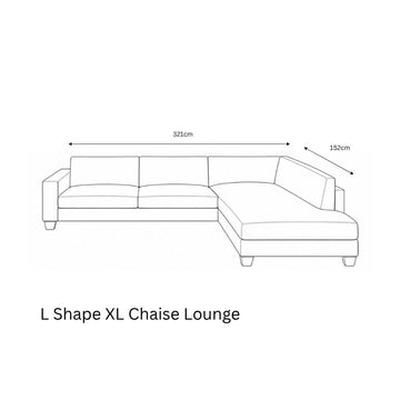 L Shape XL Chaise Lounge