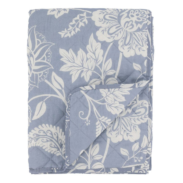 Alix Quilt - Sky Blue & White