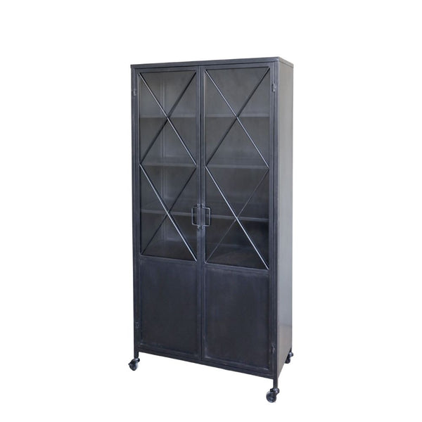Alexandra Display Cabinet on Wheels