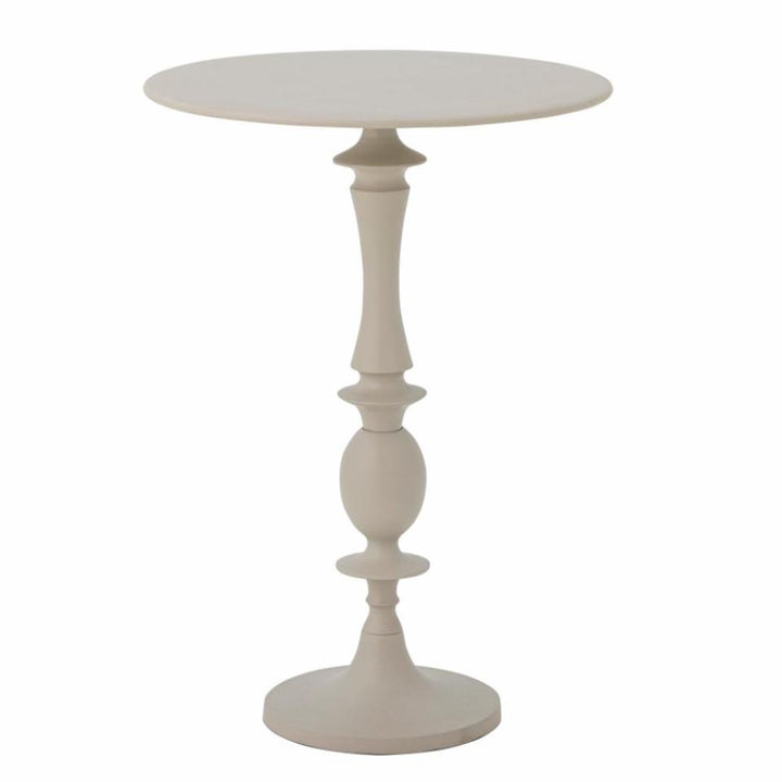 amna side table grey aluminium