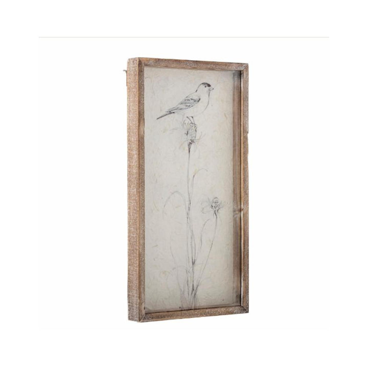 ariel painted glass in frame