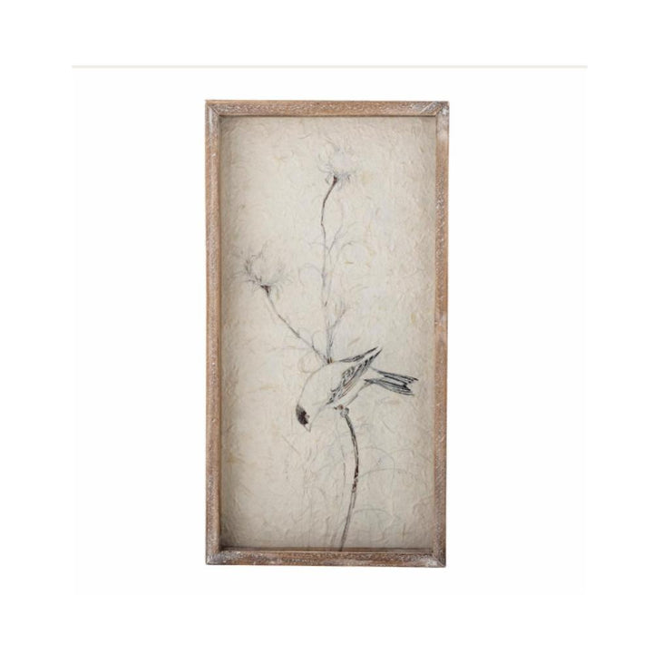 aura painted glass in frame