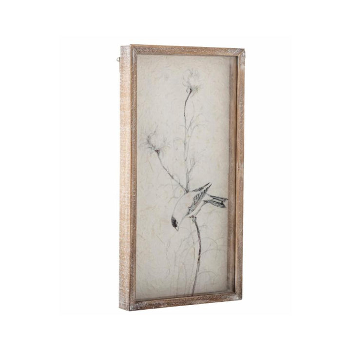 aura painted glass in frame