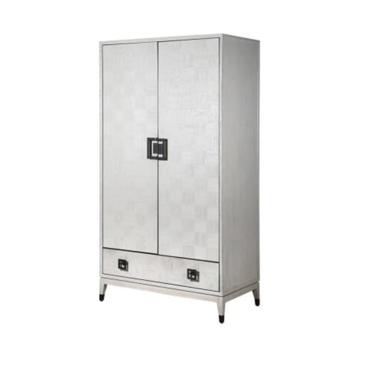 Beaux Square Contrast Double Door Wardrobe with Drawer Pod Furniture Ireland