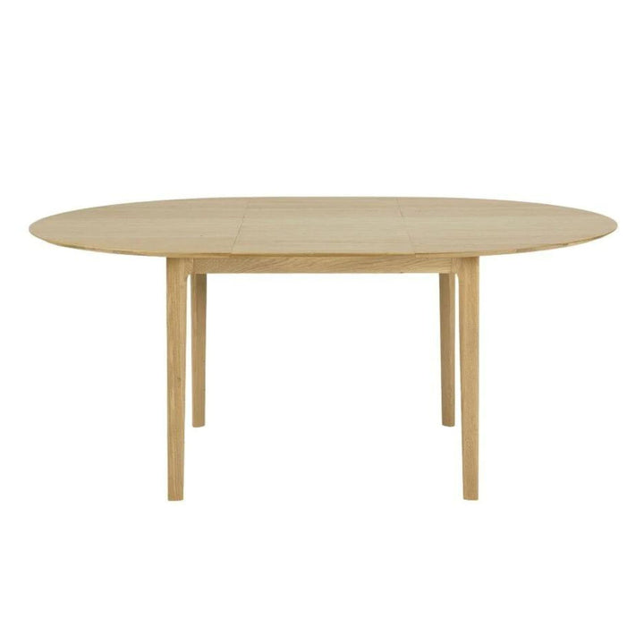 ethnicraft bok round extending dining table oak