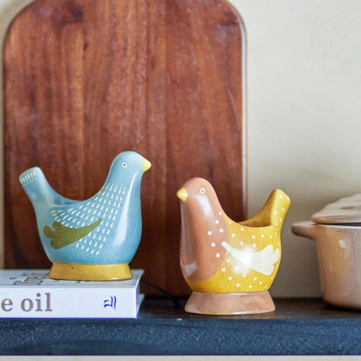 briar blue egg cup