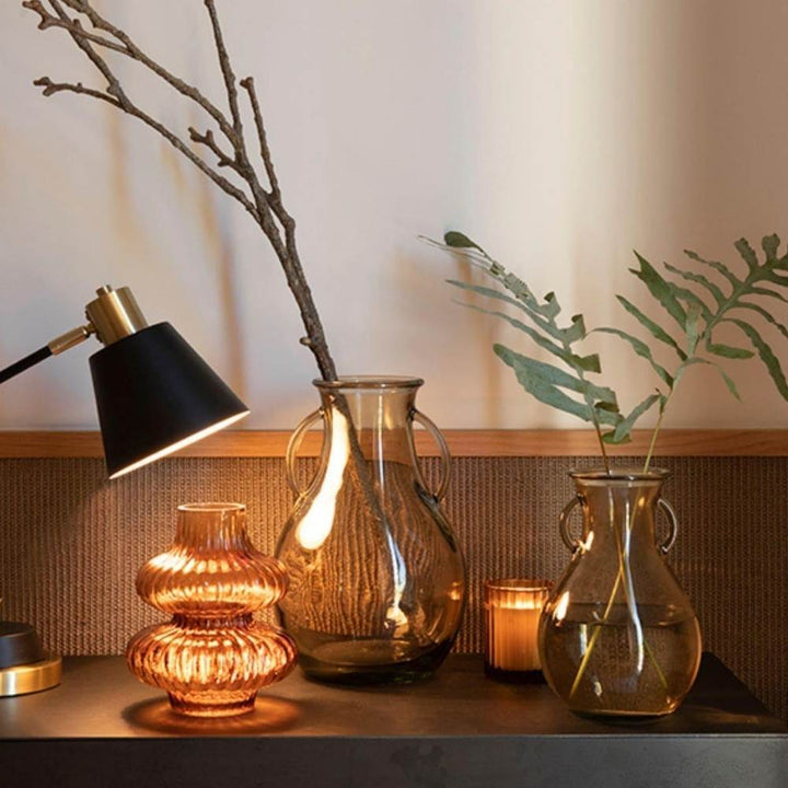 CR22562 BEIGE GLASS VASE 32 CM Pod Furniture Ireland