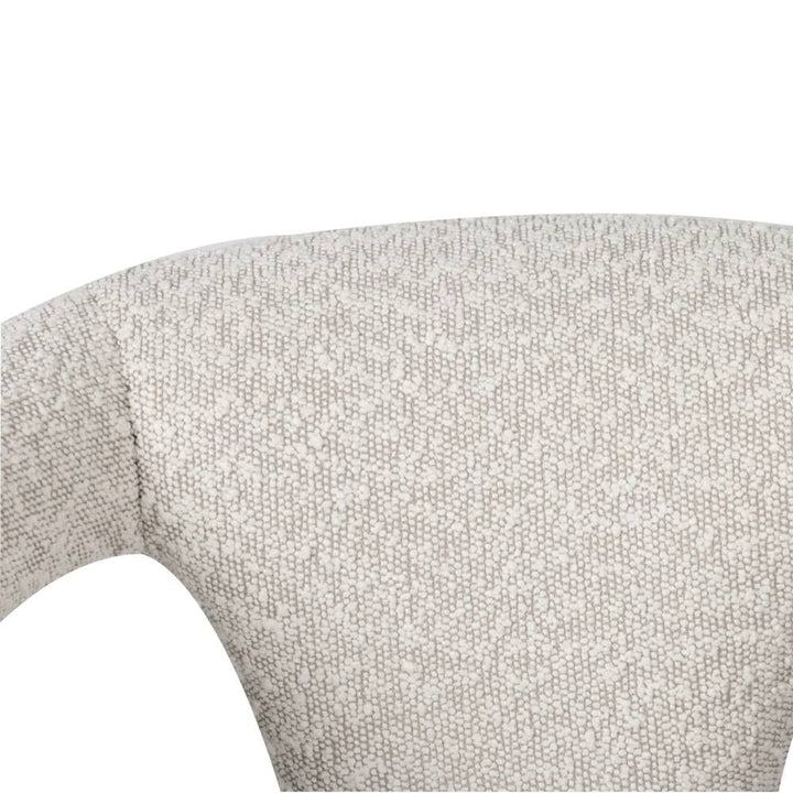claire boucle dining chair
