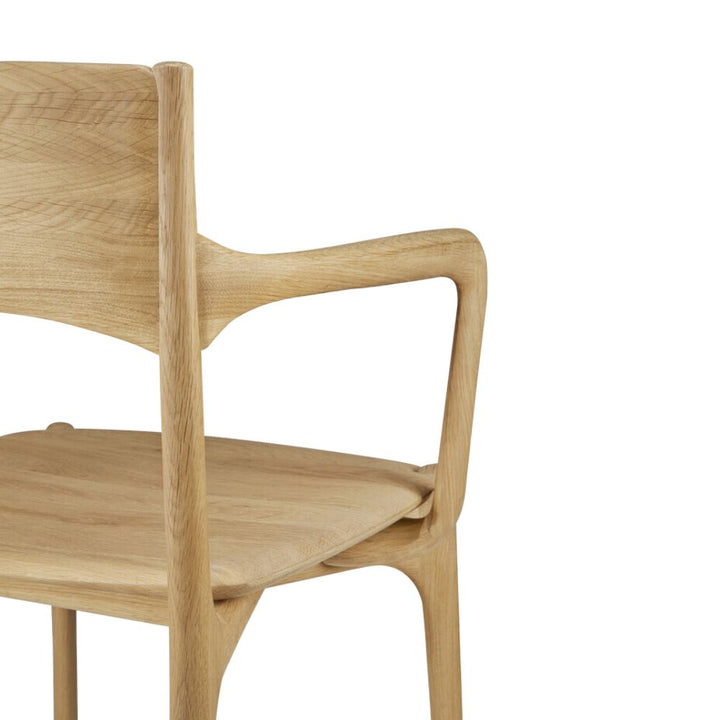 ethnicraft pi dining chair with arms