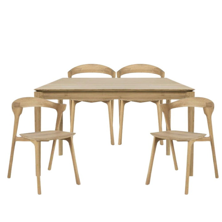 ethnicraft bok dining set 140cm dining table 4 bok chairs