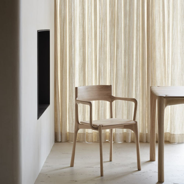 ethnicraft pi dining chair with arms