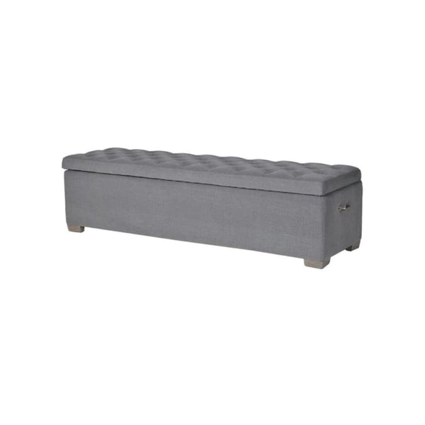 George Buttoned Grey Bedding Box Pod Furniture Ireland