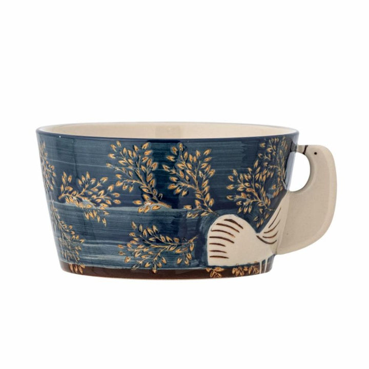 hedly blue stoneware bowl