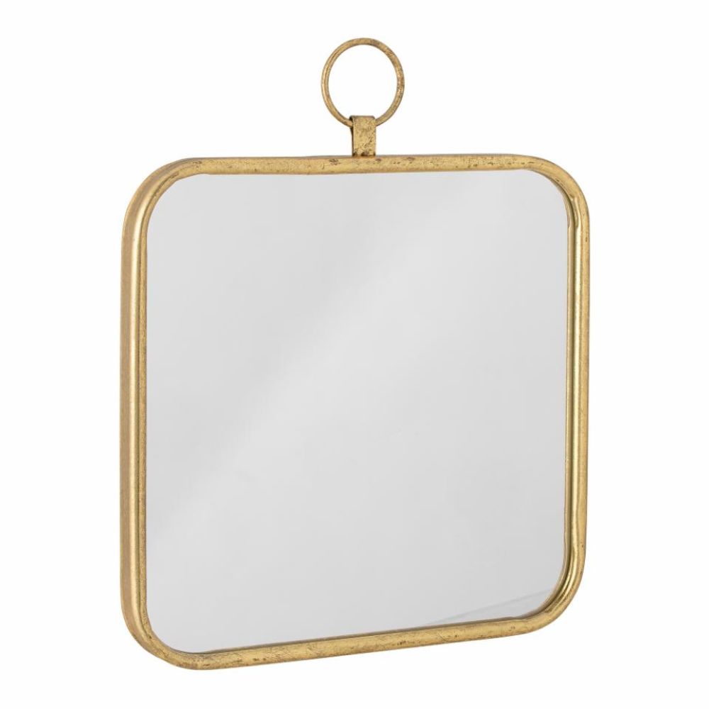Jasmine Wall Mirror, Brass Metal Pod Furniture Ireland