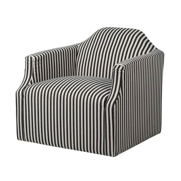 Juliet Striped Swivel Chair