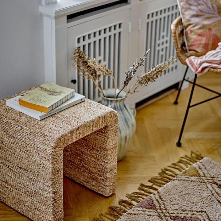 kiera stool nature water hyacinth