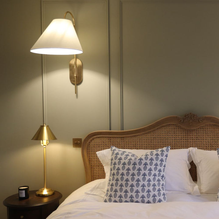 kinsley large articulating wall light soft brass