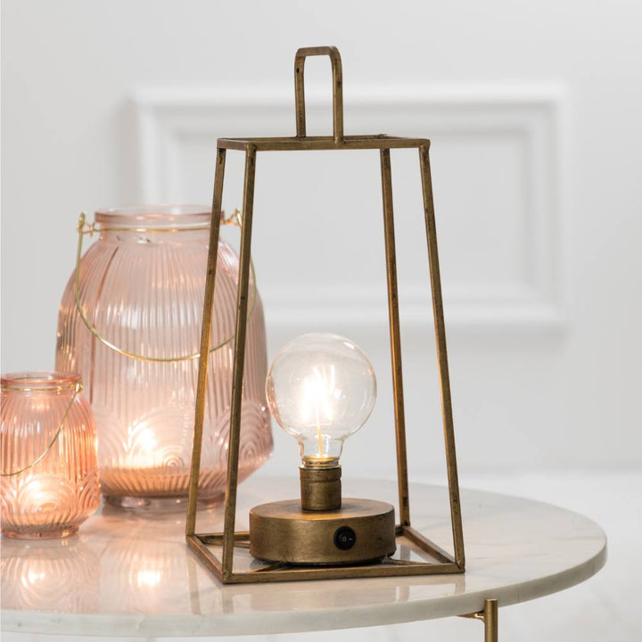 Lantern LED Table Lamp Light & Living