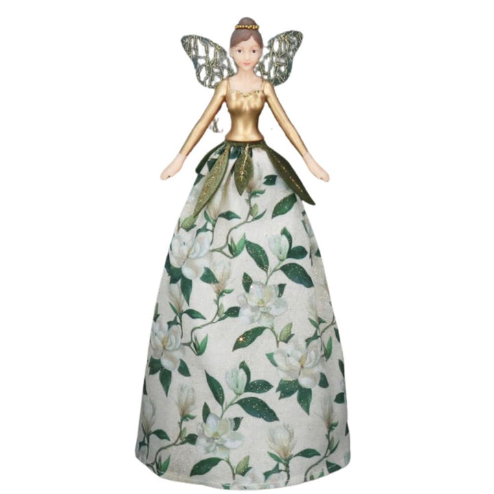 Gisela Graham Large Magnolia Fairy Tree Topper Gisela Graham