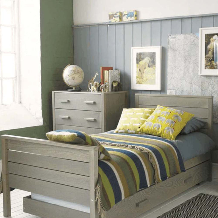 Little Folks Furniture Woodland Ash 3' Single Bed in Grey Podfurniture