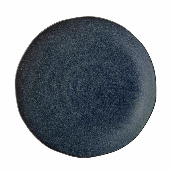 Luna Plate, Blue - Stoneware Bloomingville