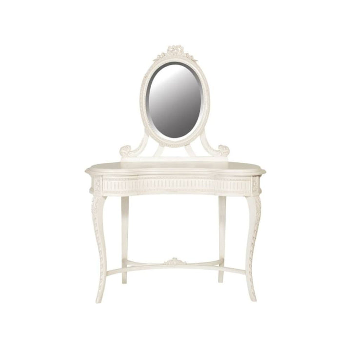 Manor Carved Dressing Table with Mirror Pod Furniture Ireland