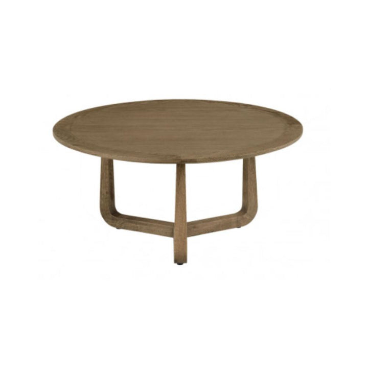 Noxtam Round Wood Coffee Table Blanc D'Ivoire