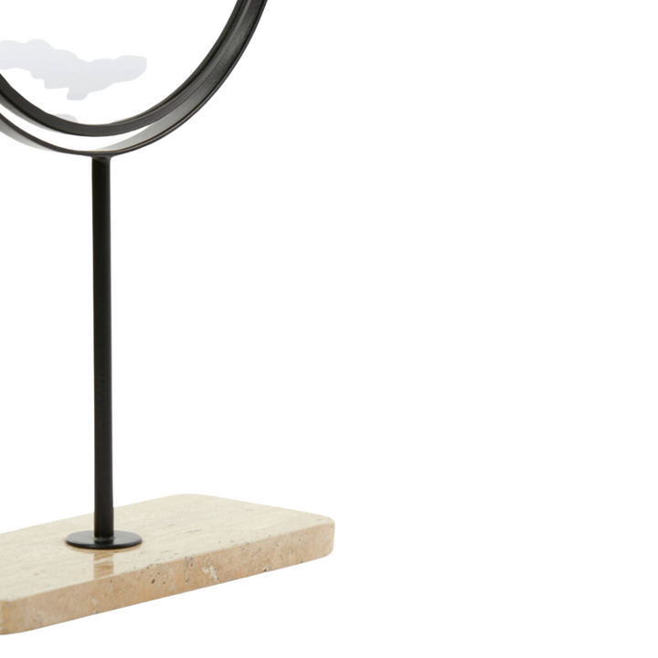 black millie mirror on base