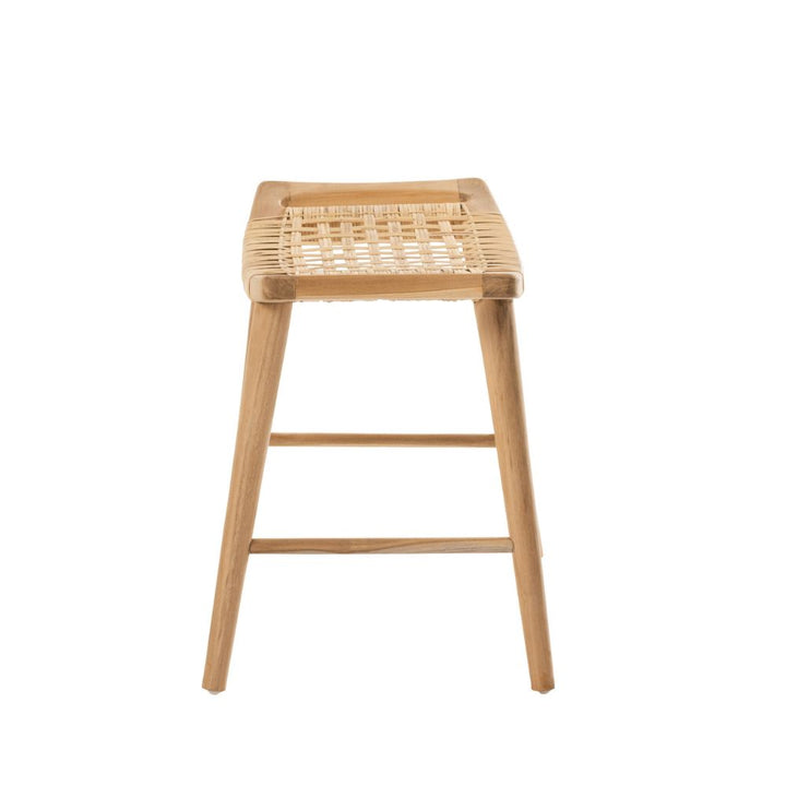 Natural Teak Wooden Stool Jolipa