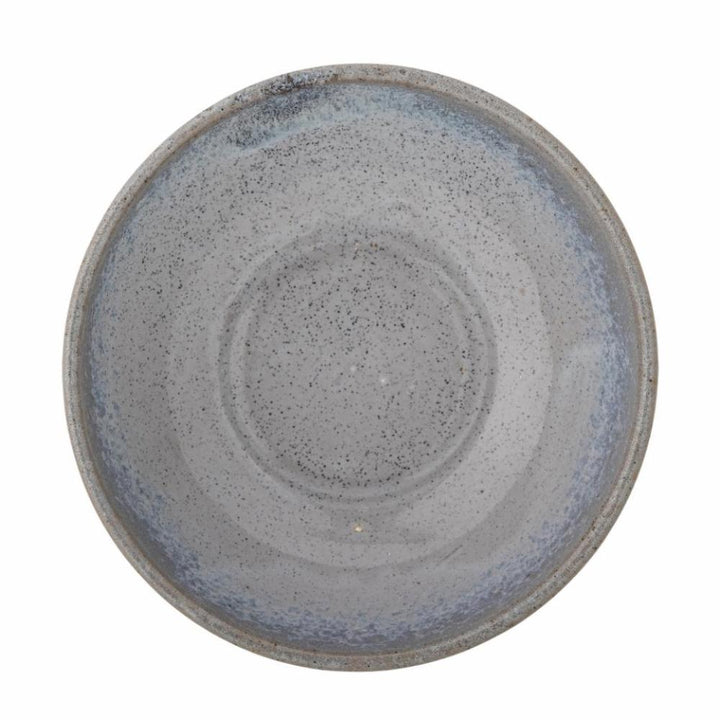 paisley bowl blue stoneware