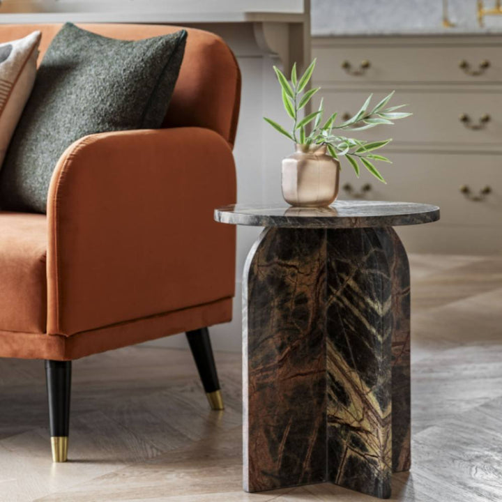 ravello marble side table