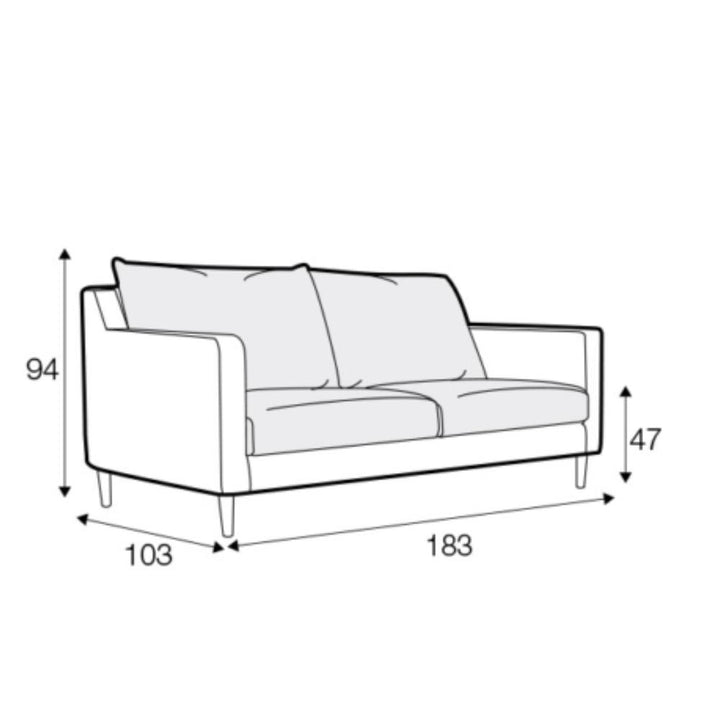 Sally Two Seater Sofa Pod Furniture Ireland