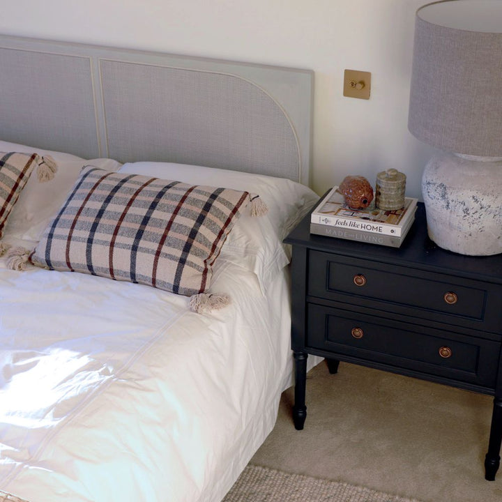 taranto white wash rattan 5ft king size bed