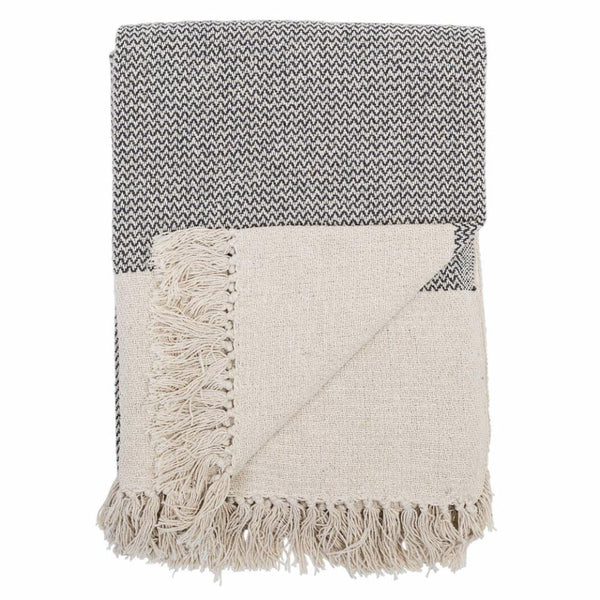 Throw - Grey Recycled Cotton Bloomingville