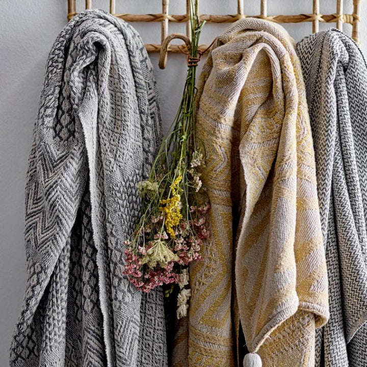 Throw - Grey Recycled Cotton Bloomingville