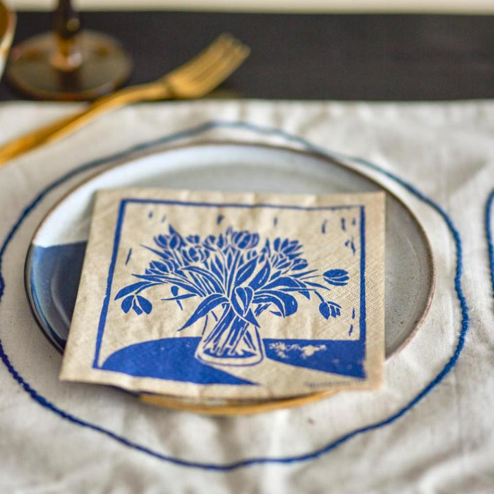 tilly napkin blue