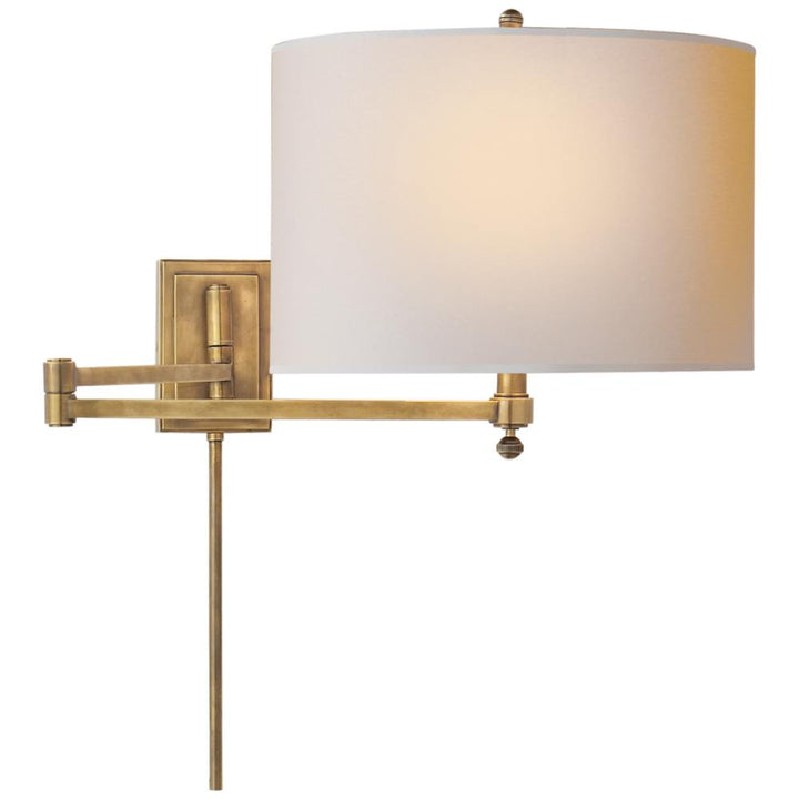 hudson swing arm antique brass