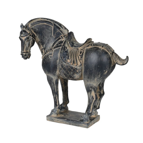 black military horse