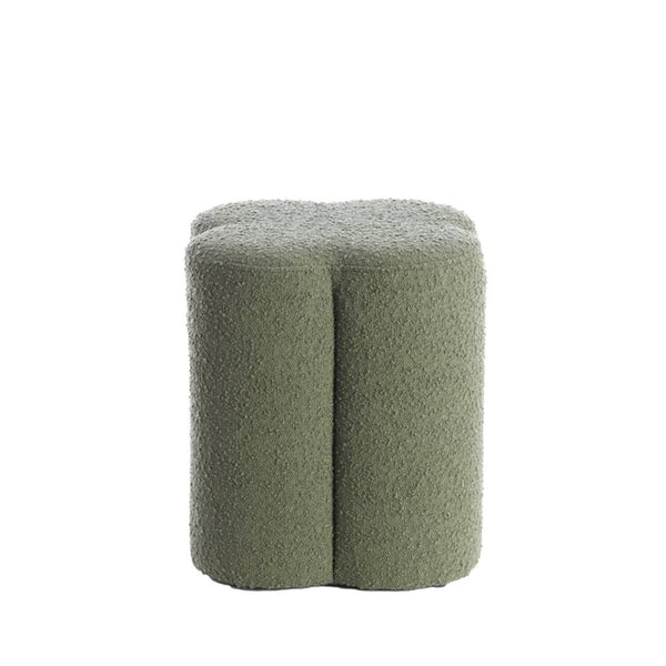 pouf boucle dark green