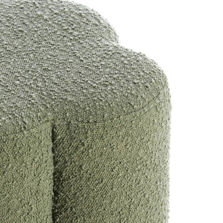 pouf boucle dark green