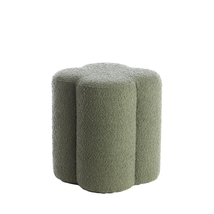 pouf boucle dark green