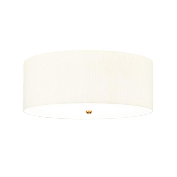 Fielding Flush Ceiling Light with brass detail - Large